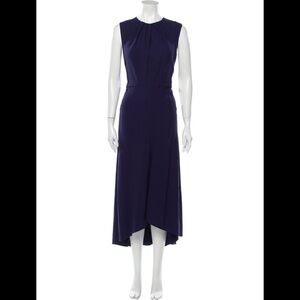 Alexander McQueen Midi Length Dress Collection 2019/ Color Shappire